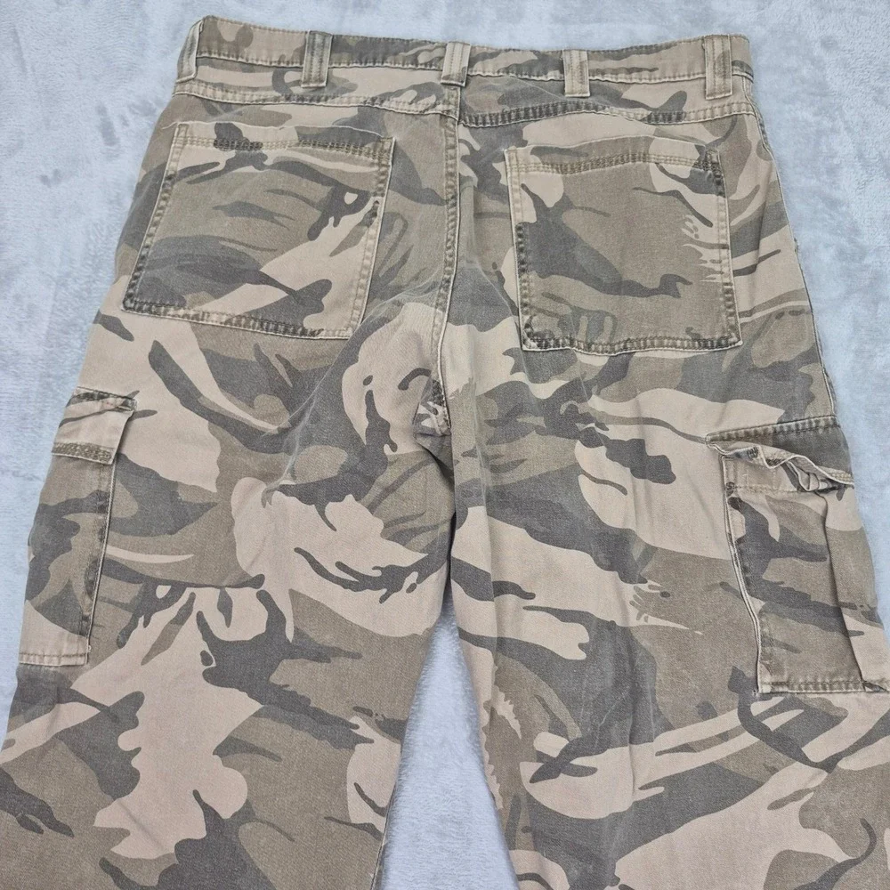 Wrangler Authentic Issue Mens 36x30 Desert Camo Cargo Pants 70LEWCG Cotton